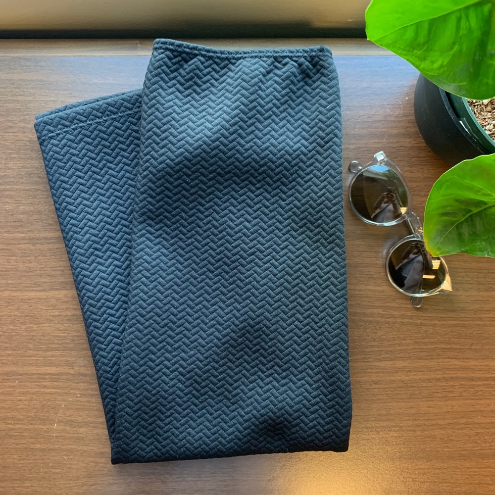 Black Fitted Midi Skirt